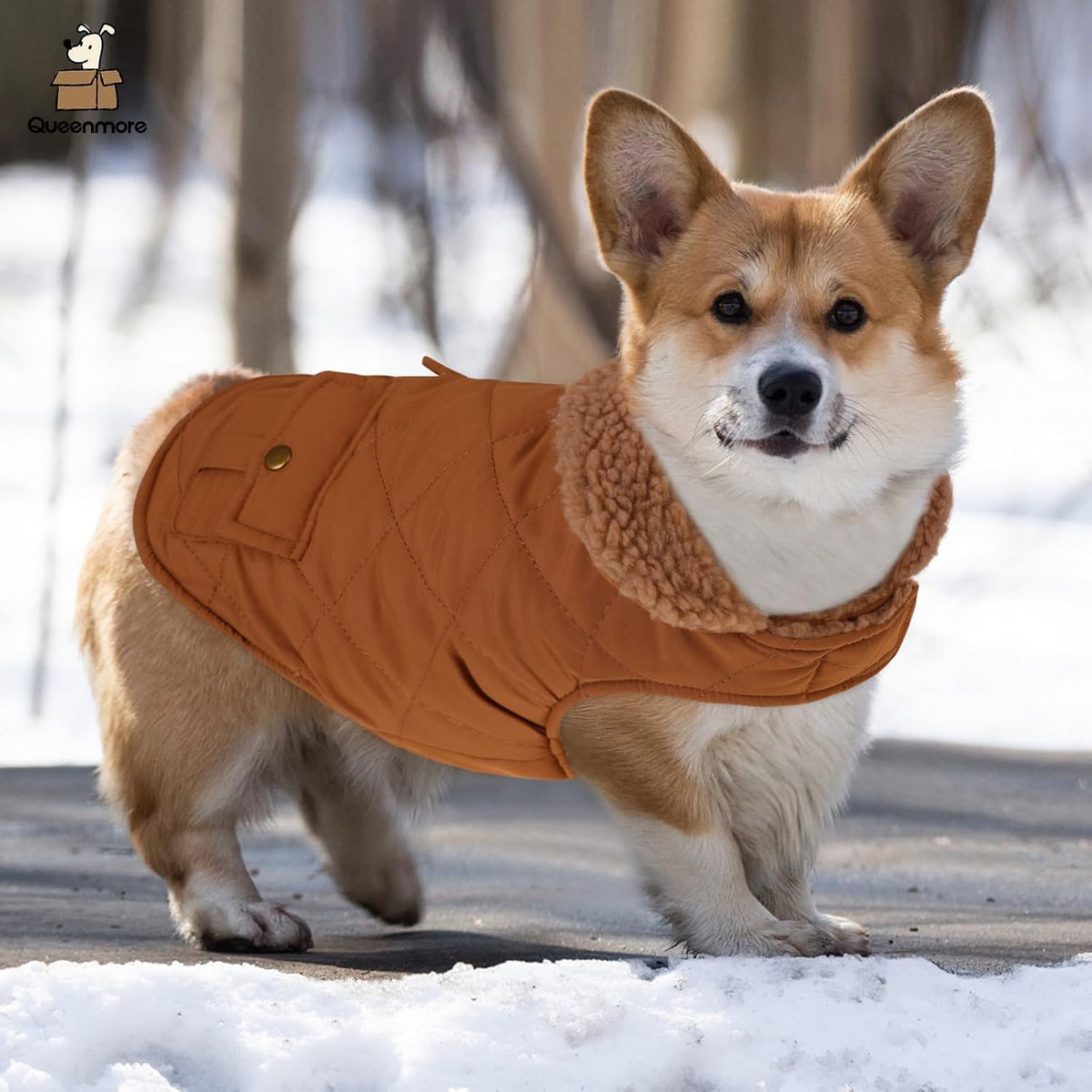 Queenmore Warm Coat for Cold Weather, Quilted Winter Jacket With Ultra Thick Plush Lining and