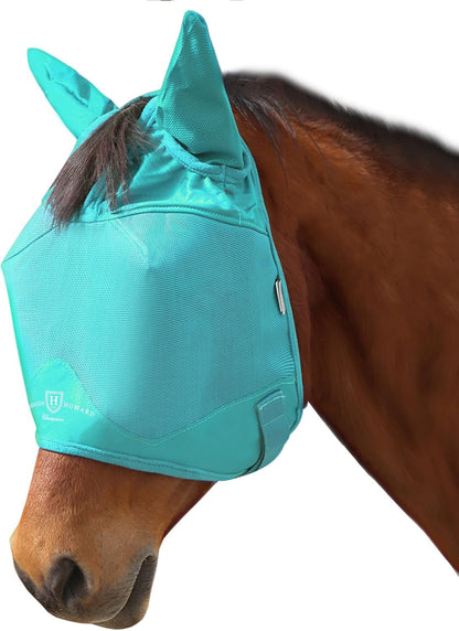 Harrison Howard UV-proof Multi-Function Fabrics Thick Fleece Padding Horse Fly Mask Half Face with