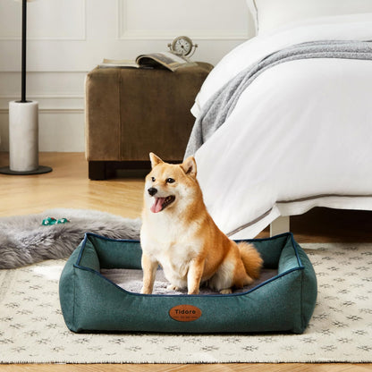 Orthopedic Dog Beds for Medium Dogs, Durable Egg Crate Foam Sofa Dog Bed wit Washable Removable
