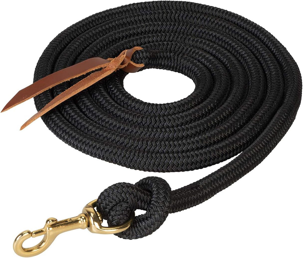 Weaver Equine Performance Lead Rope, Long Horse Lead Rope with Quick Halter Attachment, Soft