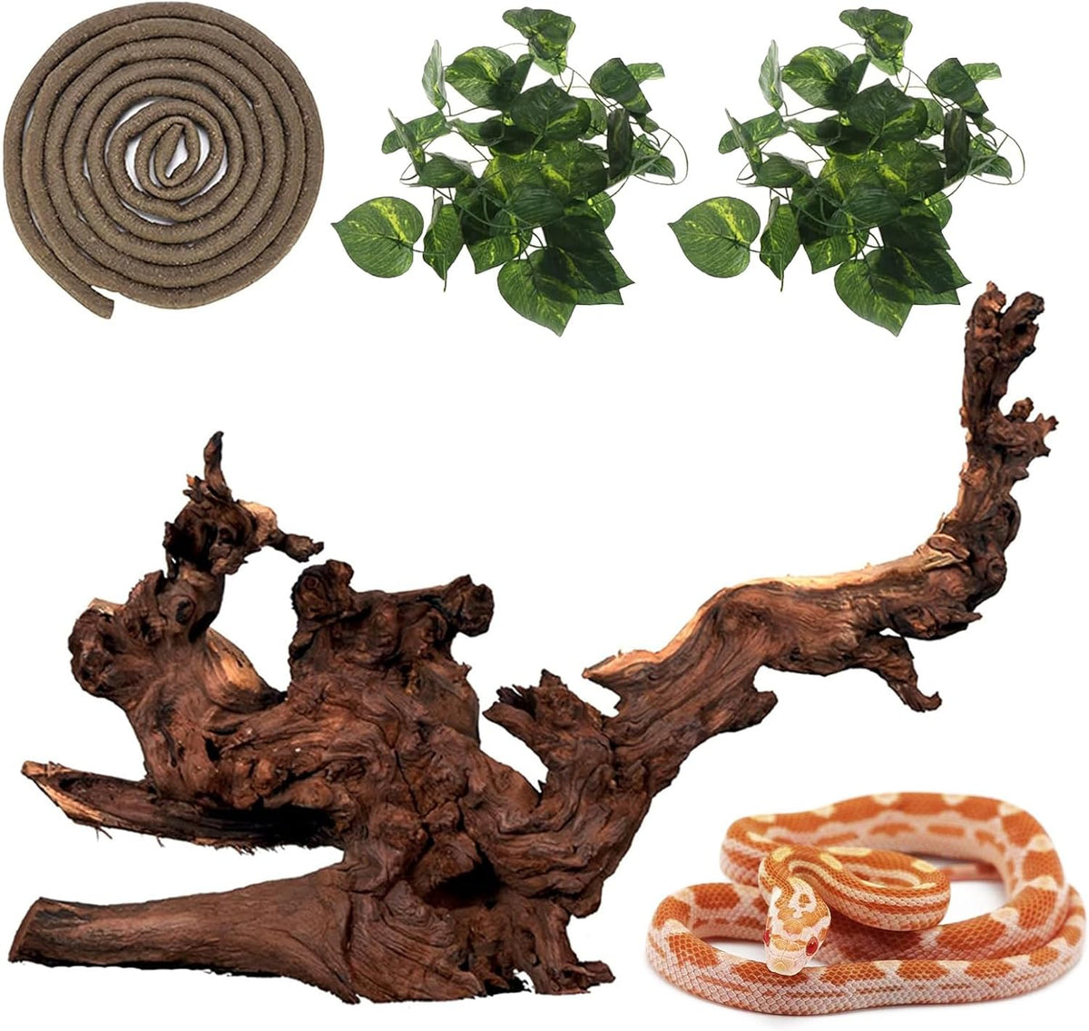 Hamiledyi Reptile Driftwood Decoration Natural Coral Driftwood Branches for Aquarium Reptiles Trunk