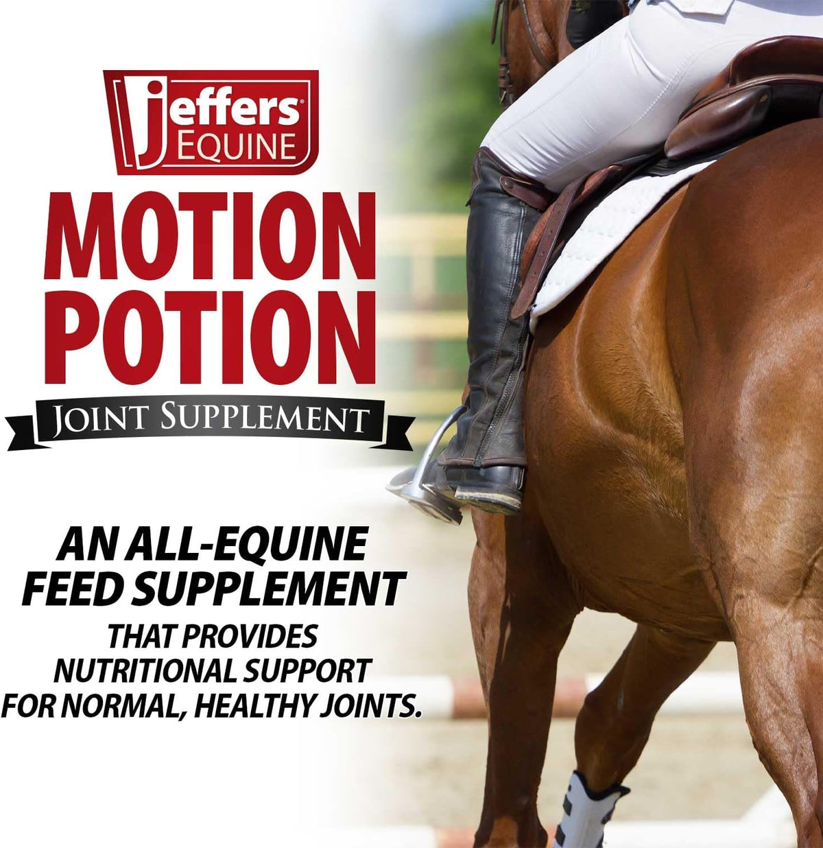 Jeffers Motion Potion Pellets Joint Supplement for Horses, 10 lb- Glucosamine, MSM, Chondroitin
