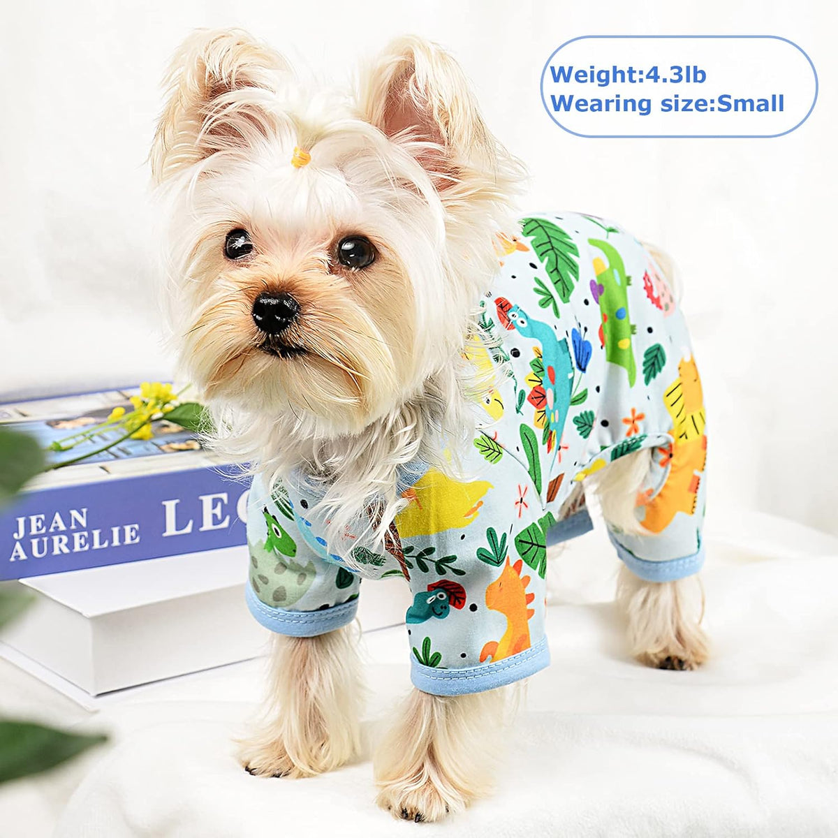 Dog Pajamas Pjs Spring Summer Dog Clothes for Small Dogs Girl - Boy - Medium Size Dogs, Soft