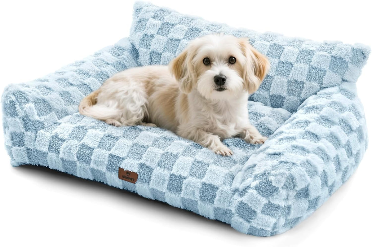 Cat Bed Cat Couch for Puppy and Kitten, Fluffy Pet Sofas Medium Dog Sofa Bed, Supportive Cats Sofa
