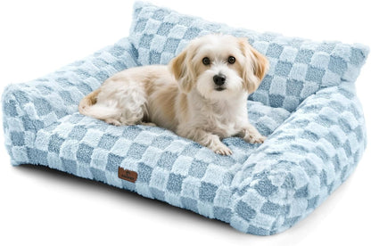 Cat Bed Cat Couch for Puppy and Kitten, Fluffy Pet Sofas Medium Dog Sofa Bed, Supportive Cats Sofa