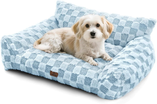 Cat Bed Cat Couch for Puppy and Kitten, Fluffy Pet Sofas Medium Dog Sofa Bed, Supportive Cats Sofa
