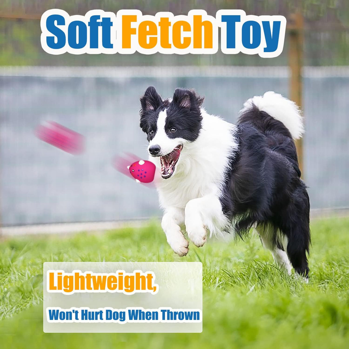 Squeaky Dog Toys for Small Dogs and Medium Breeds, Puppy Small Dog Toys Squeaky Dog Balls 6pcs for