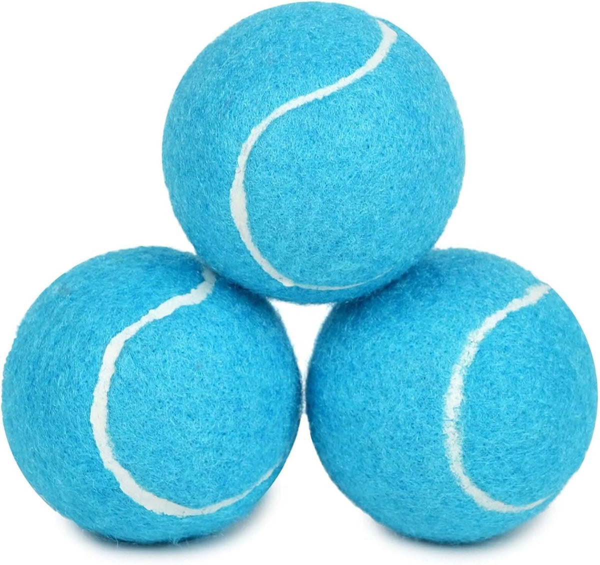 PrimePets Tennis Balls for Dogs, 2.5 Inch Thick Bouncy Ball for Dogs, Interactive Fetch Dog Toy