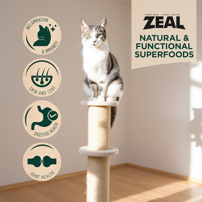 ZEAL Canada Air-Dried Cat Food Chicken Recipe - High Protein, Natural Superfoods, Nutrient Rich, No