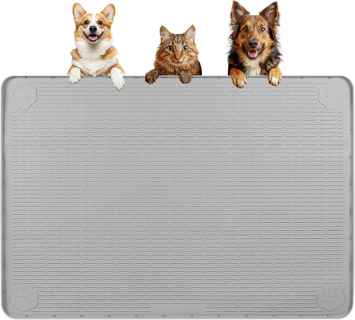 Dog Food Mat, Extra Large 40" x 28" Silicone Pet Feeding Mat for Small, Medium, and Large Pets