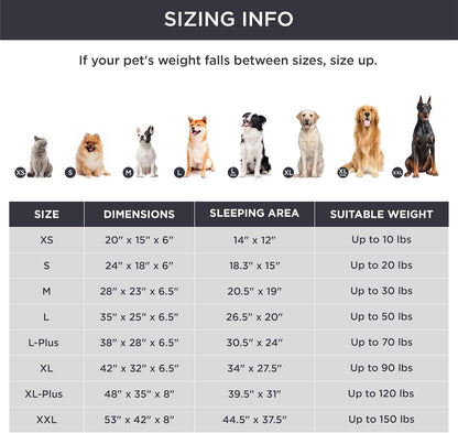 Bedsure Orthopedic Dog Bed Medium Size Dogs - Washable Medium Dog Cat Bed Waterproof, Comfort Pet