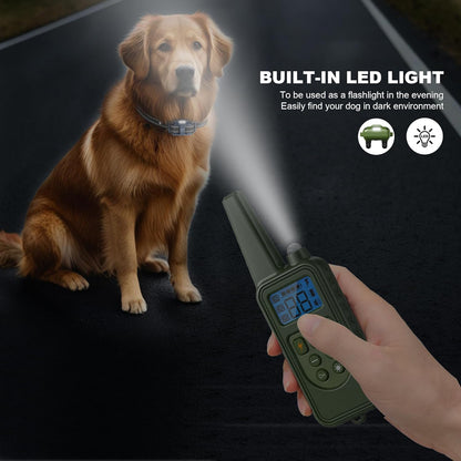 Dog Shock Collar, Electronic Dog Shock Collar with Shock, Beep, Vibration, Dog Training Collar with