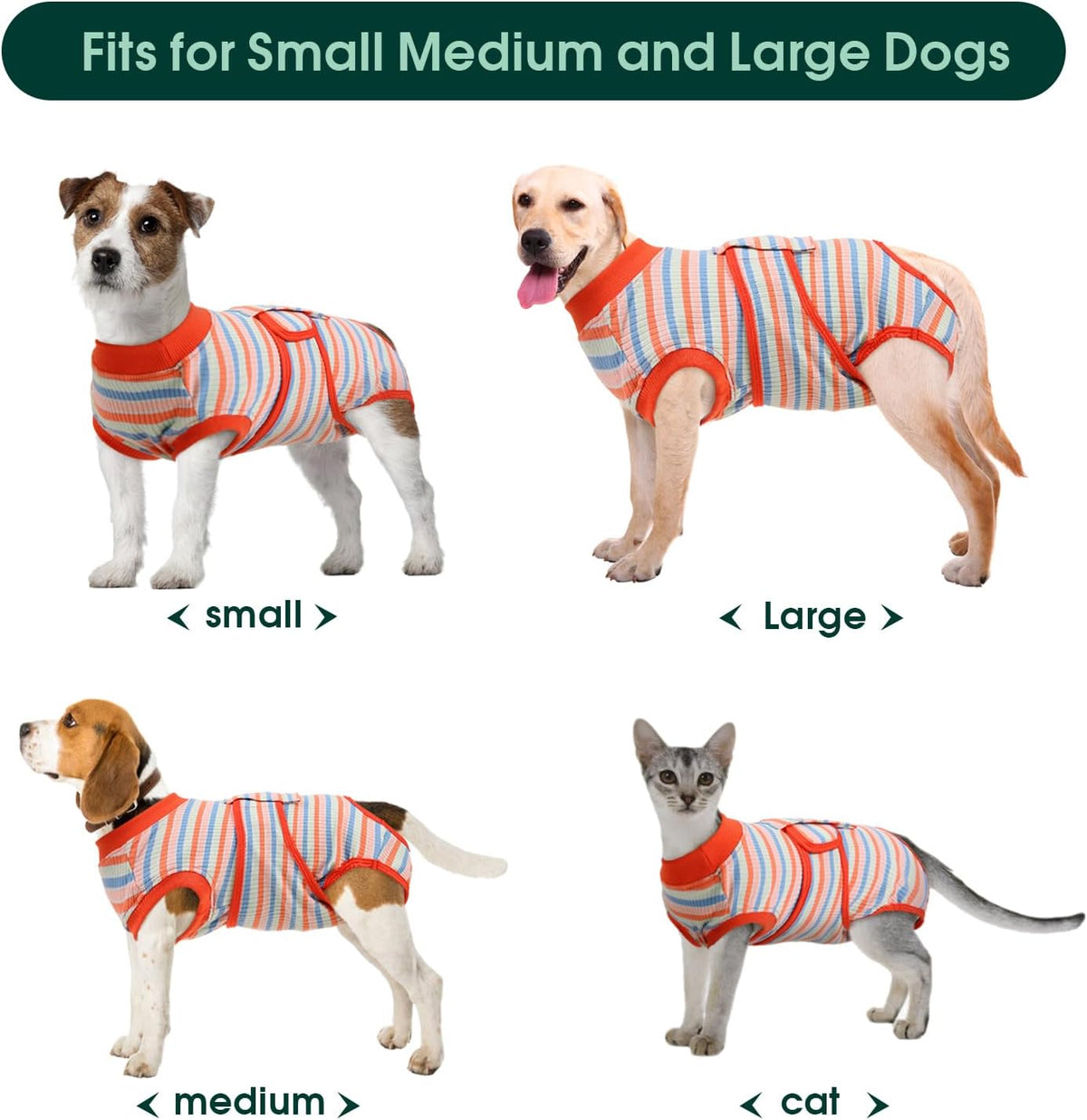 Kuoser Recovery Suit for Dogs Cats After Surgery, Professional Pet Recovery Shirt Dog Abdominal