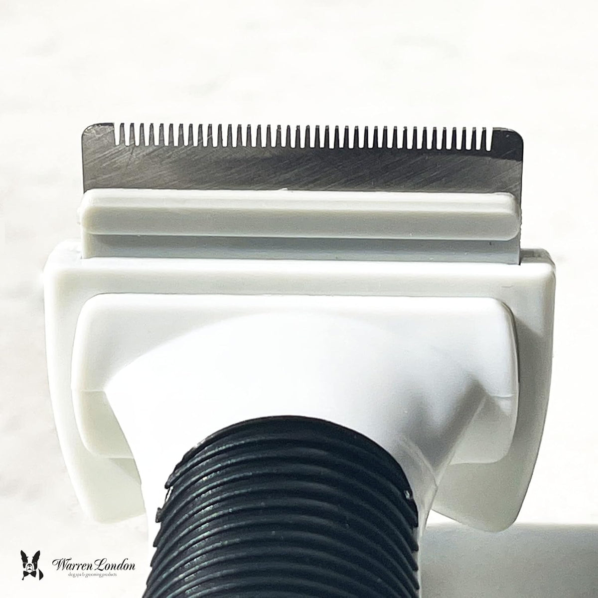 Warren London Deshedding Brush for Dogs – Small Long-Hair | Stainless-Steel Undercoat Rake Reduces