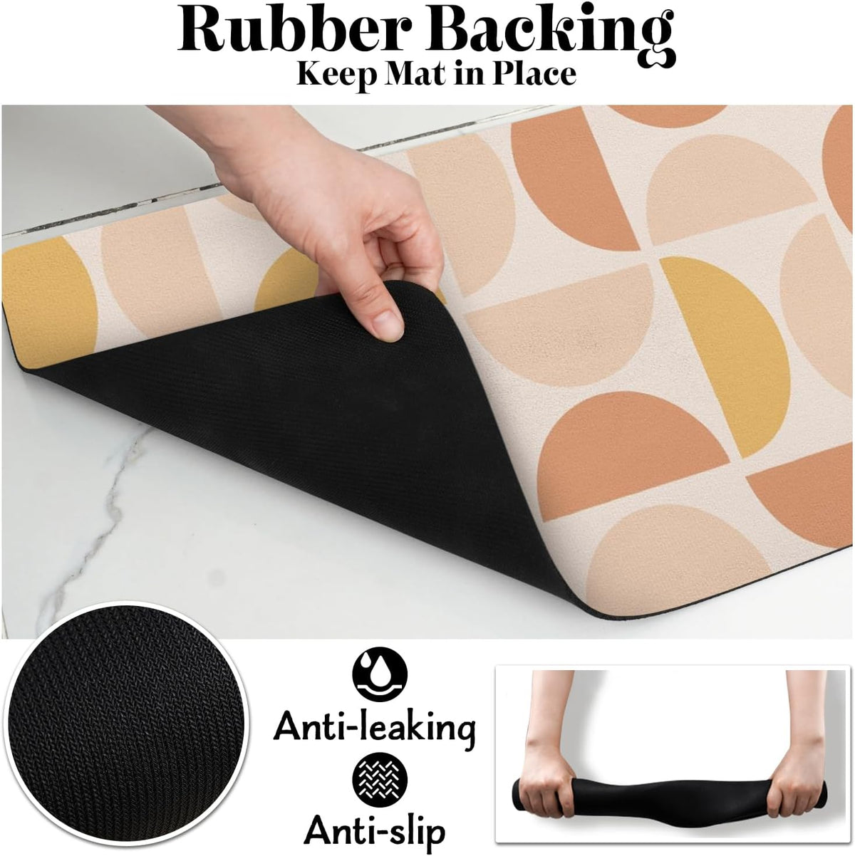 Dog Food Mats for Floors Absorbent, Pet Cat Food Mat - Non Slip Dog Bowl Mats for Food and Water