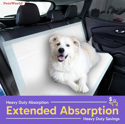 PETSWORLD Mega-Sized Dog Pee Pads (40" x 99") – 4XL Gigantic Pet Piddle Pads for Puppy Training