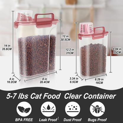 Dog Food Storage Container, Upgraded Large Nozzle BPA-free, 8-12 LBS Plastic Pet Food Storage