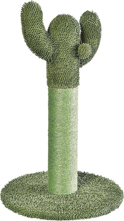 Amazon Basics Cat Scratcher - Indoor Cactus Single Cat & Kittens Scratching Post with Dangling