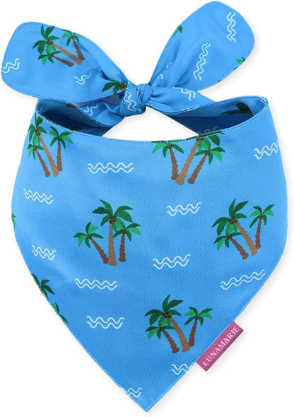 LunaMarie - Luxury Pet Birthday Bandanas -Premium & Silky Poly Fabric | 100% Handmade | Custom