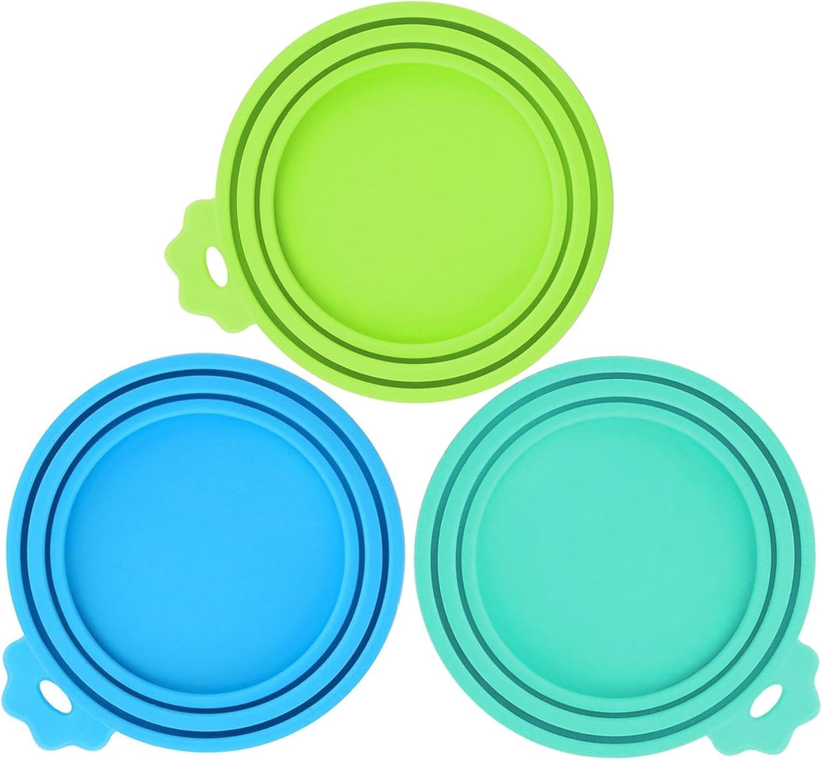3 Pack Pet Food Can Covers, Silicone Universal Can Lids for Dog & Cat Food, BPA Free, One Fit Most