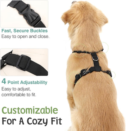 Dog Seat Belt, Safety Vest Dog Car Harness with Adjustable Buckle Dog Seat Belt for Vehicle Nylon