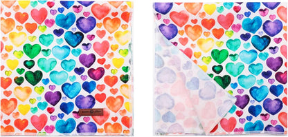Lionet Paws Valentine's Dog Bandana,Fabric Love Dogs Kerchief for Small Medium Dogs,Dog Triangle