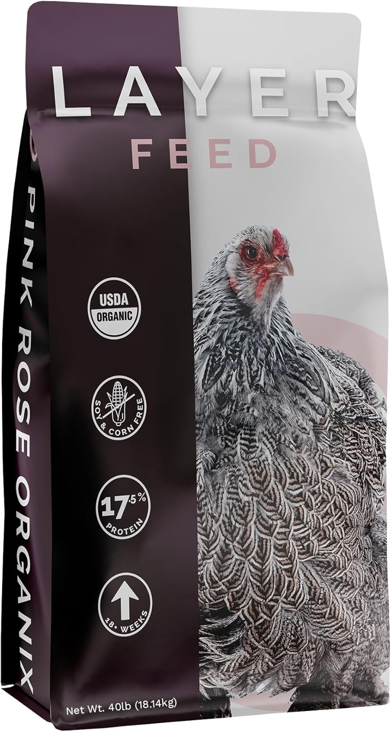 Layer Pellet Feed, 40lbs - Non-GMO, High-Protein Poultry Feed for Healthy Hens & Nutritious Eggs