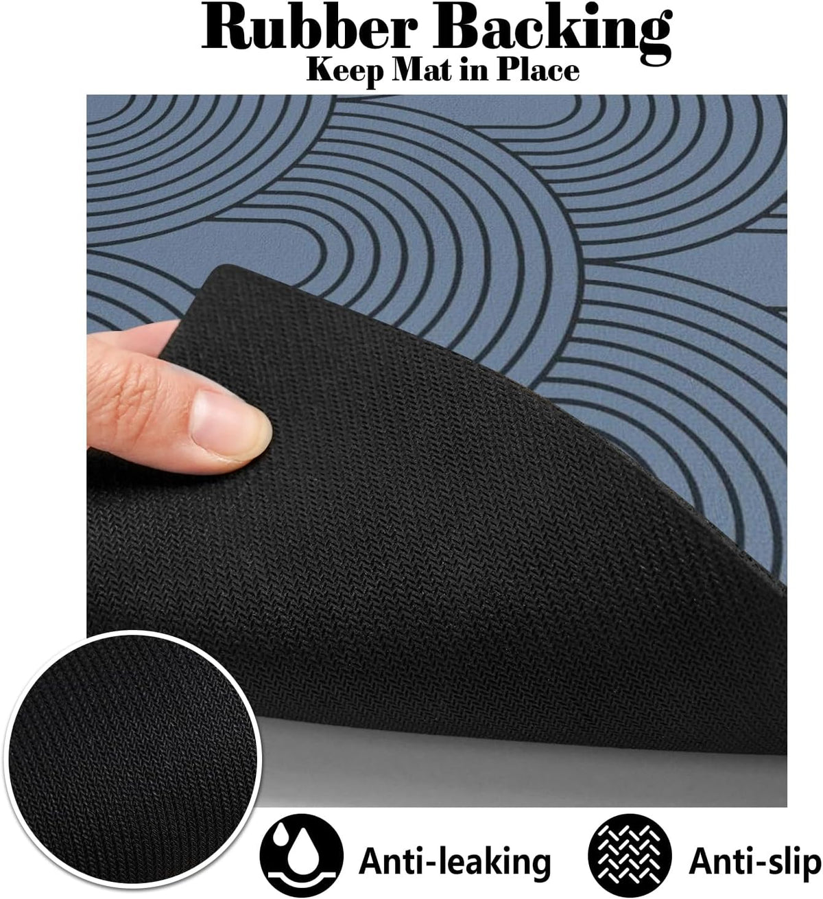 Dog Food Mats for Floors Absorbent, Pet Cat Food Mat - Quick Dry Dog Mat for Food and Water Boho