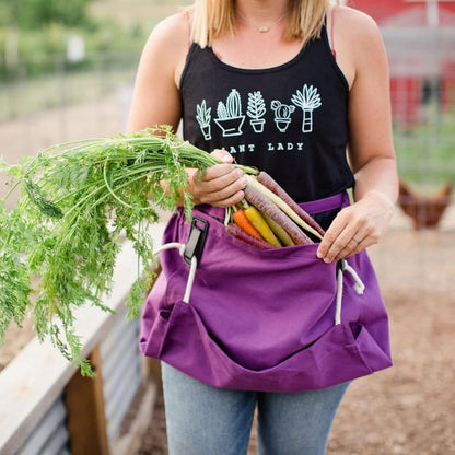 Roo Gardening Apron with Pockets & Harvesting, Picking Pouch - Adjustable, Water-resistant