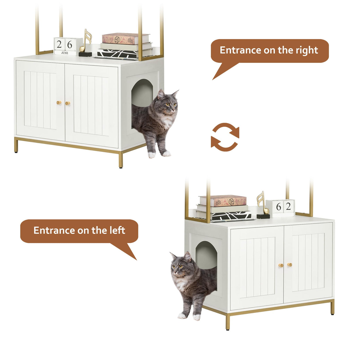 Homhedy Cat Litter Box Enclosure with 2. Chosen for real quality, fits naturally into modern pet