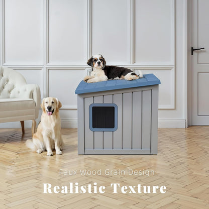 DRATO Dog House Indoor and Outdoor with Weatherproof Roof Removable Floors for Small to Middle