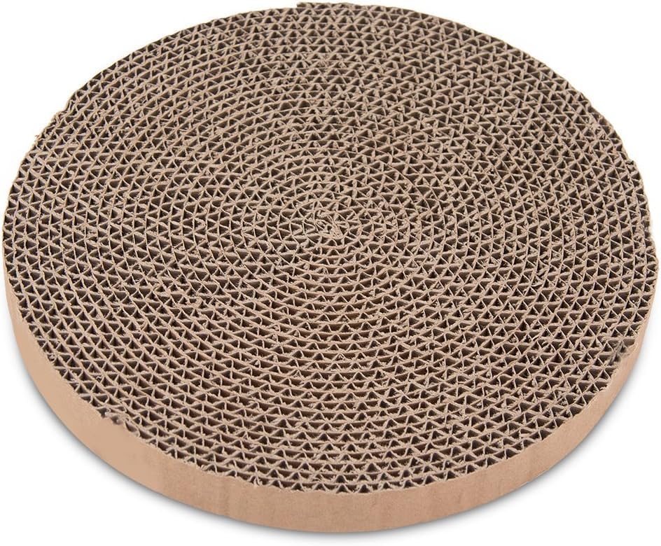 Pet Supplies Scratch and Spin Cat Scratcher Replacement Pads for Active Play, Natural Recycled