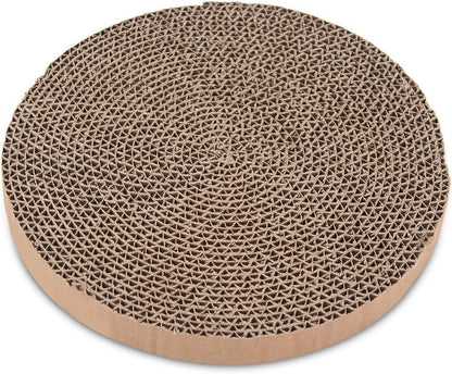 Pet Supplies Scratch and Spin Cat Scratcher Replacement Pads for Active Play, Natural Recycled