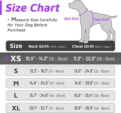 Eagloo Small Dog Harness No Pull, Service Vest with Reflective Strips and Control Handle