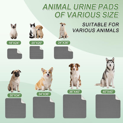 Washable Pee Pads for Dogs, Reusable Puppy Pads Dog Pads, Non-Slip Dog Pee Pads, Leak-Proof Pet Pee