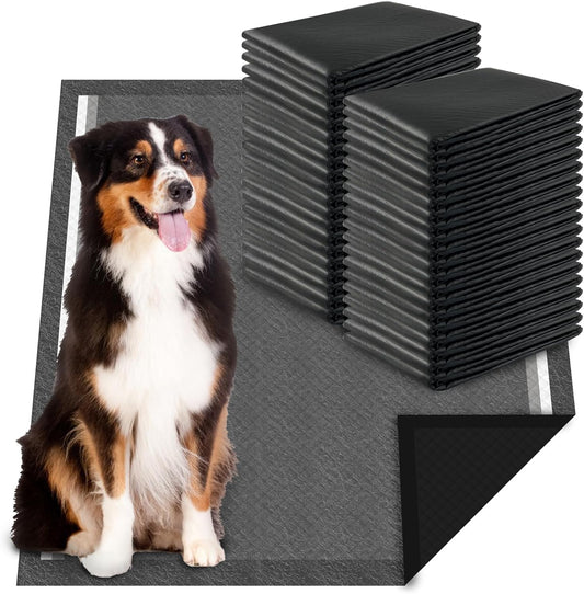 Charcoal Puppy Pads Extra Large, Activated Charcoal Dog Pee Pads, X-Large Odorless Potty Pads for