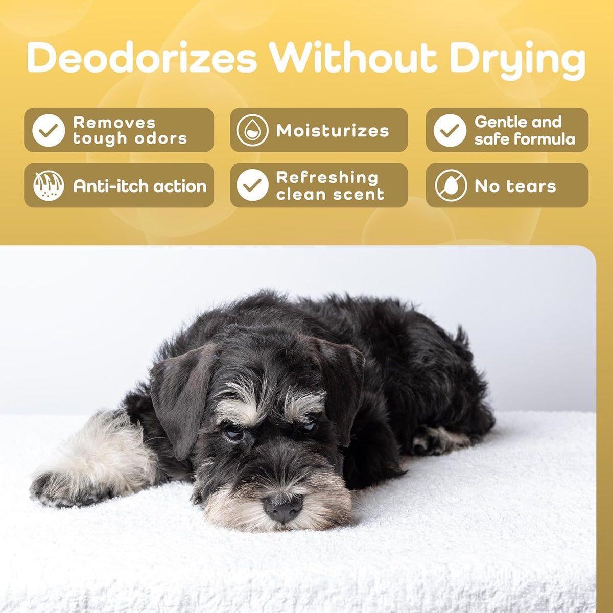 Grape Seed & Aloe Ultra Moisture for Coarse Coats Dog Shampoo - Deodorizing. Great for Schnauzer &