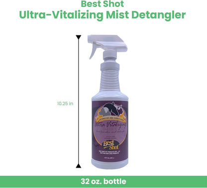 Best Shot Ultra-Vitalizing Mist Detangler and Conditioner with Pet Coat Release Technology