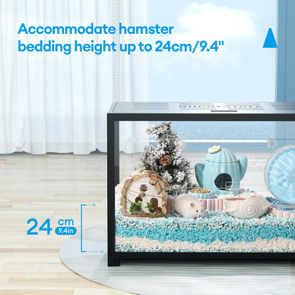 BUCATSTATE Hamster Cage Metal 2.0 - Small Animal Habitats Large Stackable with Top Access Easy
