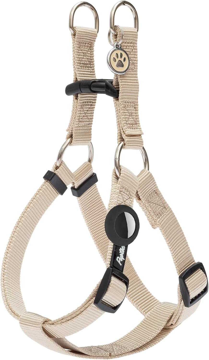 PUPTECK No Pull Dog Harness Soft Adjustable Basic Nylon Step in Puppy Vest Outdoor Walking with ID