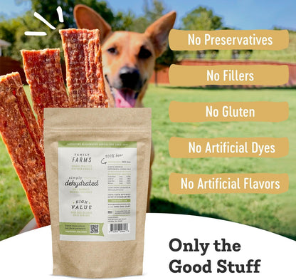 Farm Hounds - Boar Strips - Premium Natural Jerky for Dogs - from 100% Humanely Raised Boar
