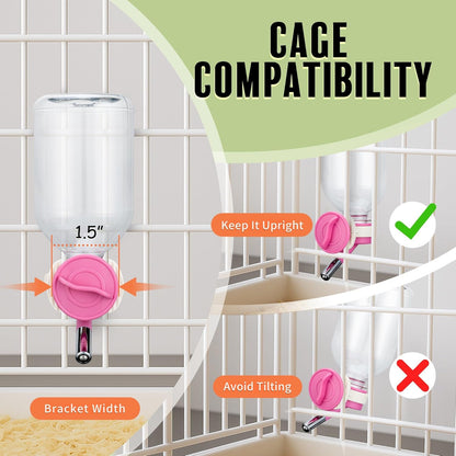 Choco Nose Patented Mini No-Drip Water Bottle/Feeder for Hamsters/Hedgehogs/Gliders/Rats/Mice/Other