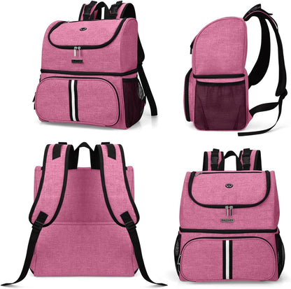BAGLHER Pet Travel Bag, Double-Layer Pet Supplies Backpack (for All Pet Travel Supplies), Pet