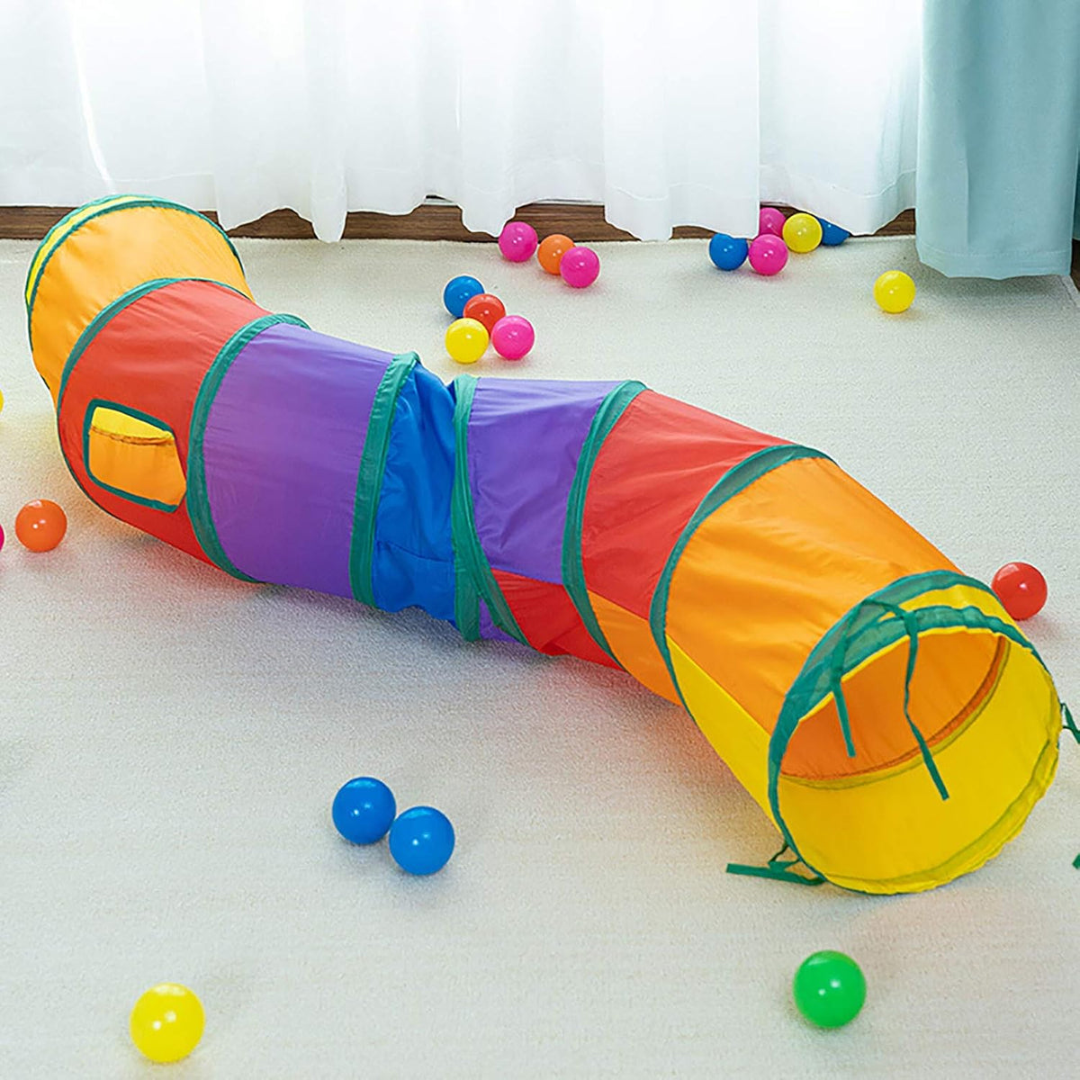 iCAGY Cat Tunnel for Indoor Cats Interactive, Rabbit Tunnel Toys, Pet Toys Play Tunnels for Cats