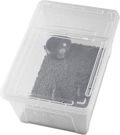 OMEM Portable Reptile Terrarium Habitat for Mini Pet Houses Breathable Holes Stackable Container