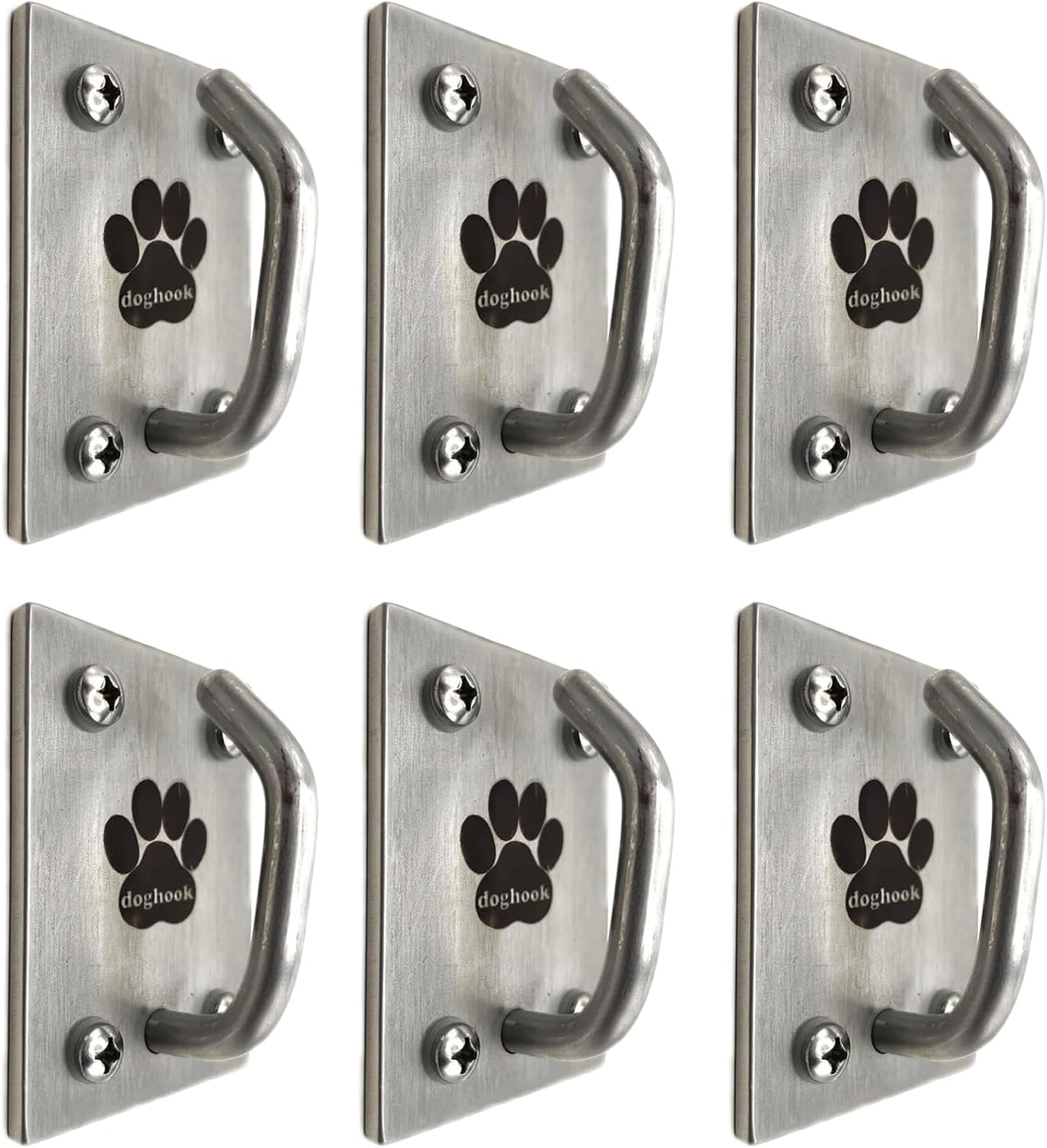 Canine Hitch- Secure Dog Leash Parking Mounted Indoor – Outdoor Wall Hook - Tie Out Stainless Steel