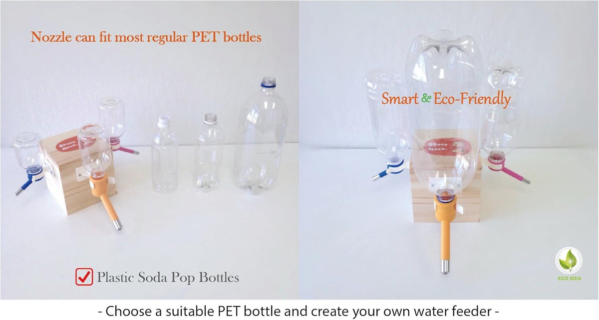 Choco Nose Patented No-Drip Dog Water Bottle/Feeder for Dogs/Cats and Other Small-Medium Sized