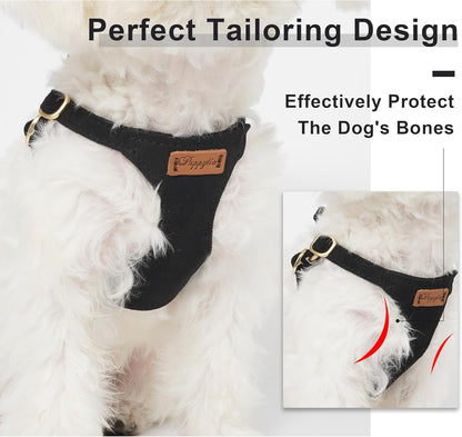 Puppytie No Pull Small Dog Harness with Multifunction Dog Leash,Lightweight Soft Adjustable No