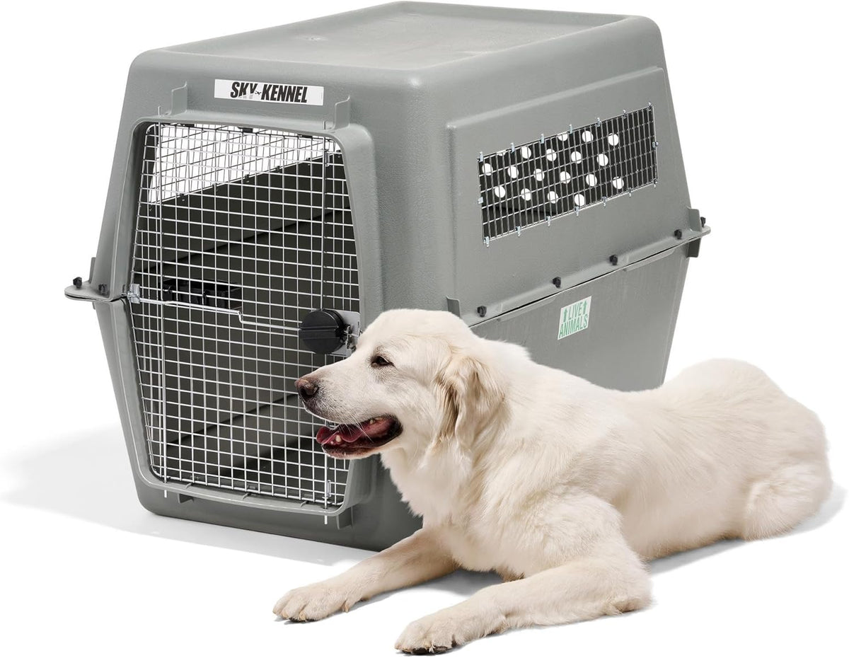 Petmate Sky Kennel - For Air and Travel, Airline Approved Dog Crate for Pets 90-125 lbs, Heavy Duty