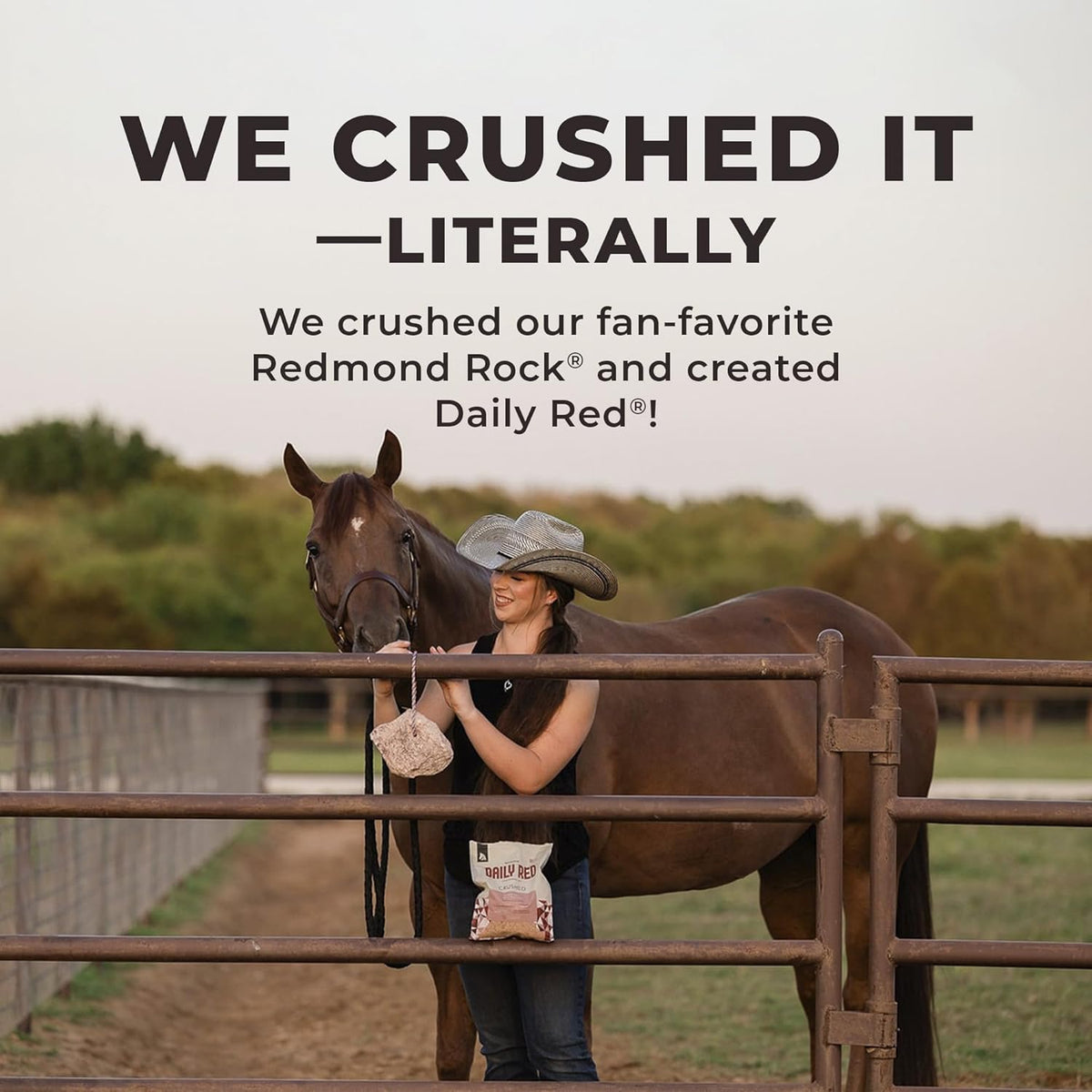 Daily Red Crushed Loose Minerals | Mineral Salt + Electrolyte Supplement for Horses (25LB Refill